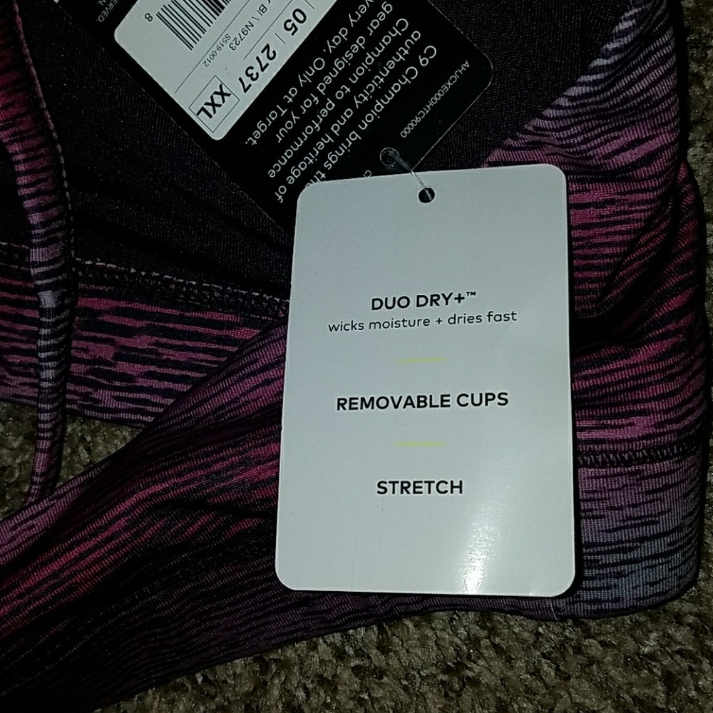 Champion Womens Purple Sports Bra - Picture 4 of 5